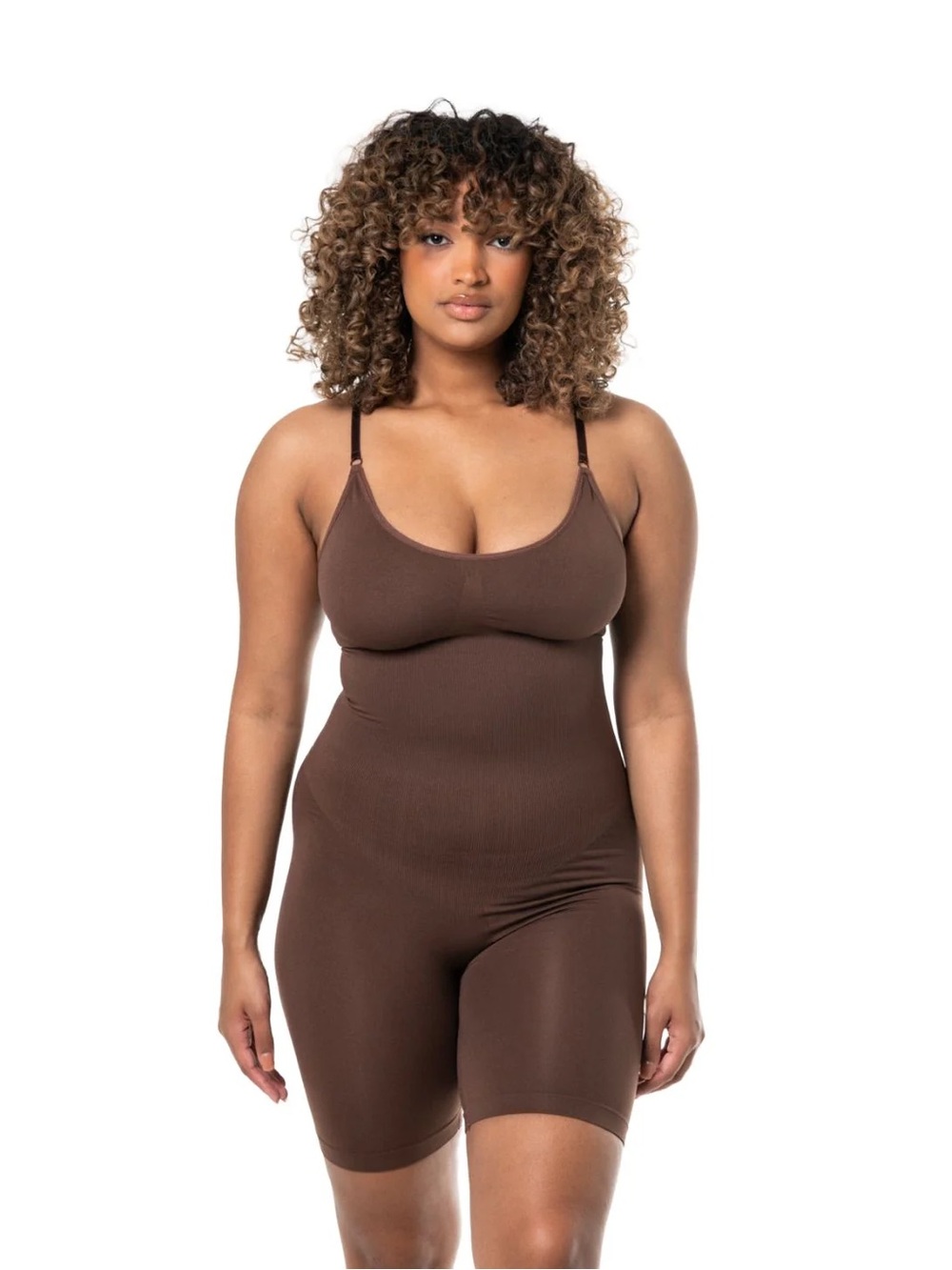 Heyshape BLACK 2XL Seamless Shapewear Bodysuit with Adjustable Straps